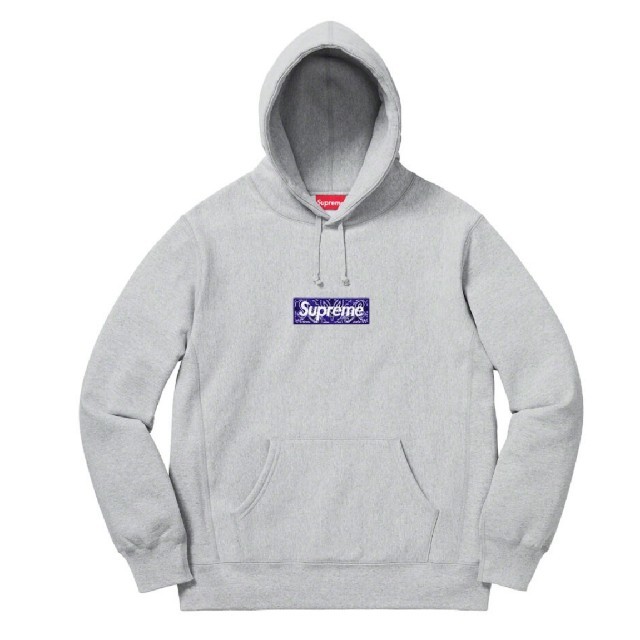 supreme バンダナ　ボックスロゴ　パーカー