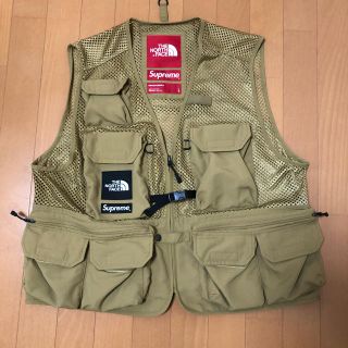 シュプリーム(Supreme)のsupreme the north face cargo vest ＬGOLD(ベスト)