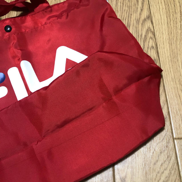 FILA(フィラ)の新品未使用　FILA☆トートバッグ エコバッグ　赤 レディースのバッグ(トートバッグ)の商品写真