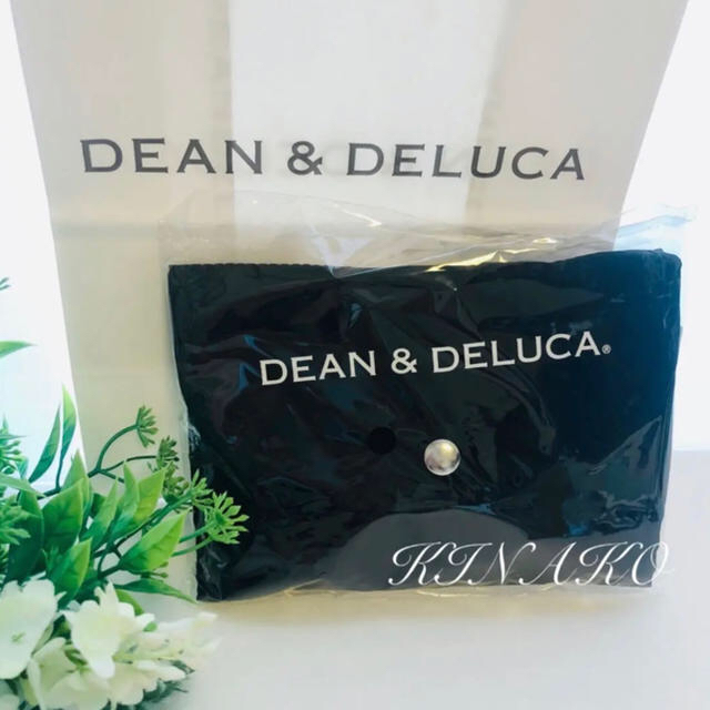 DEAN & DELUCA(ディーンアンドデルーカ)のDEAN＆DELUCAブラックエコバッグ✯ショッピングバッグ　ディーン&デルーカ レディースのバッグ(エコバッグ)の商品写真