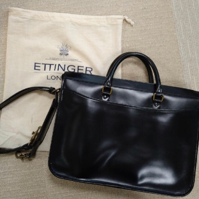 ETTINGER - エッティンガー マーストン ビジネスバッグ 黒 ブラックの