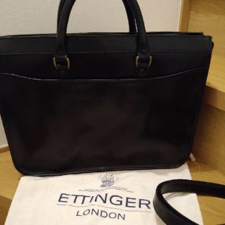 ETTINGER - エッティンガー マーストン ビジネスバッグ 黒 ブラックの