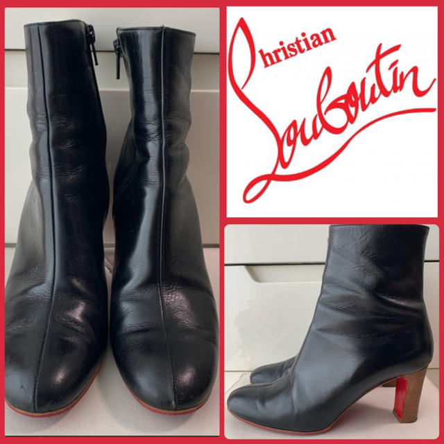 Christian Louboutin(クリスチャンルブタン)のクリスチャンルブタン　ブラックレザー　ブーツ レディースの靴/シューズ(ブーツ)の商品写真