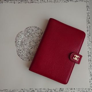 シャネル(CHANEL)のCHANEL 手帳カバー 手帳ケース スケジュール帳 レッド(カレンダー/スケジュール)