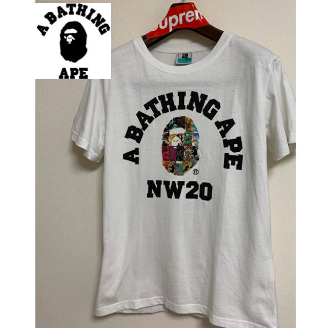 A BATHING APE(アベイシングエイプ)の【A BATHING APE】20周年限定 定番カレッジロゴ Tシャツ L 美品 メンズのトップス(Tシャツ/カットソー(半袖/袖なし))の商品写真