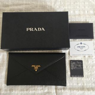 プラダ(PRADA)のaaak様専用　PRADA プラダ 長財布　レター型　ブラック(財布)