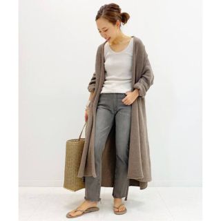 ドゥーズィエムクラス(DEUXIEME CLASSE)のkiwi様専用です◇LAUREN MANOOGIAN◇KNIT GAWN◇グレー(カーディガン)