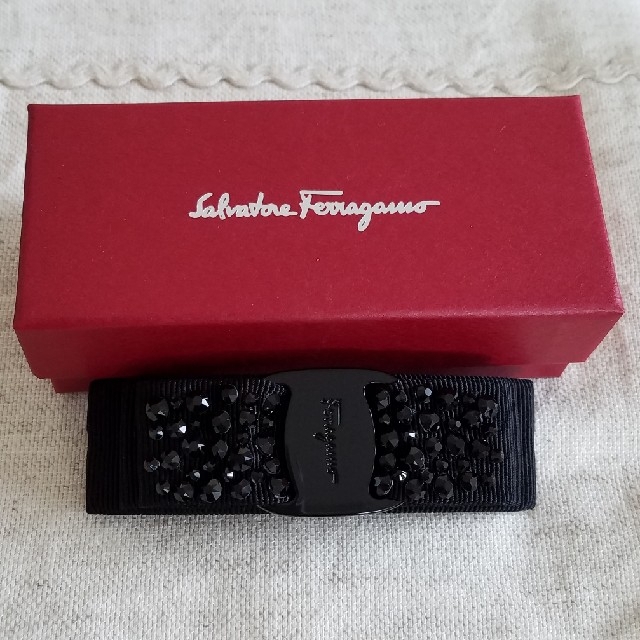 Ferragamo　バレッタ　ブラック✖️ブラック