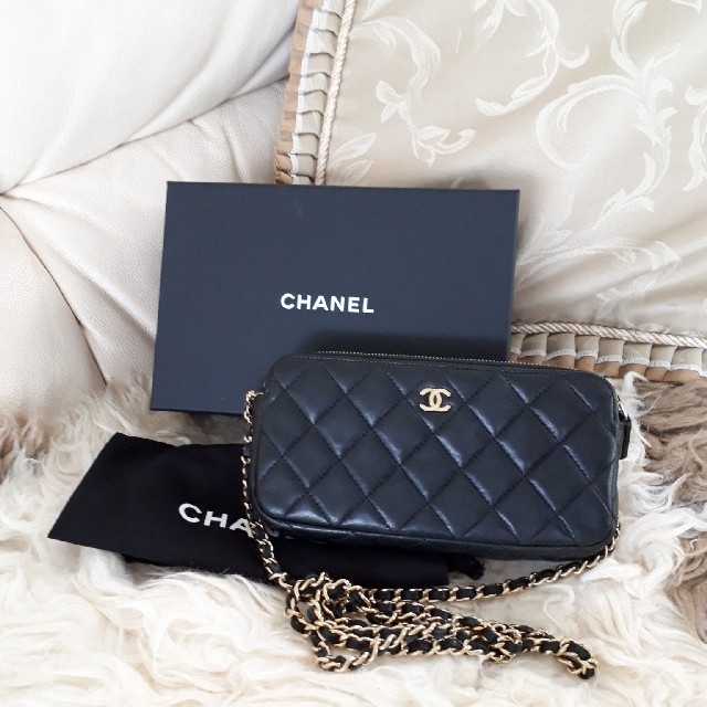 CHANEL　マトラッセチェーンポシェット✨正規‥美品✨バッグ