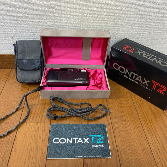 contaxT2★純正カバー、箱付き★フィルムカメラ