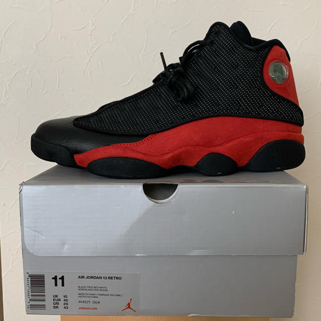 AIR JORDAN 13 RETRO BRED 2017 29cm US11