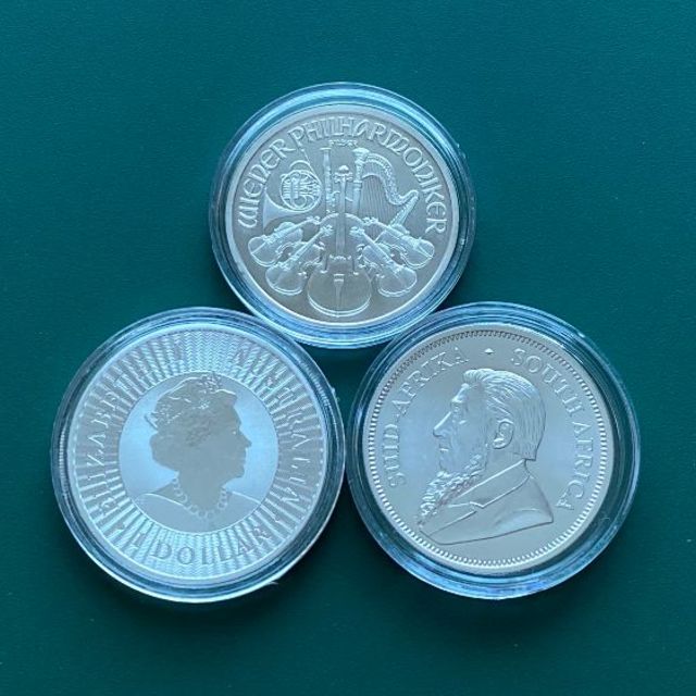 1オンス銀貨3種 Eセット(クルーガーランド,ウィーン,カンガルー)