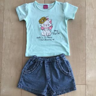 ディズニー(Disney)の女の子❤️ Tシャツと短パンセット　サイズ120(Tシャツ/カットソー)