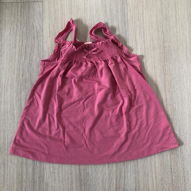 HusHush(ハッシュアッシュ)のフリルチュニック キッズ/ベビー/マタニティのキッズ服女の子用(90cm~)(Tシャツ/カットソー)の商品写真