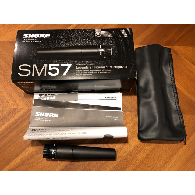 【美品】SHURE SM57 ダイナミックマイク 楽器のレコーディング/PA機器(マイク)の商品写真