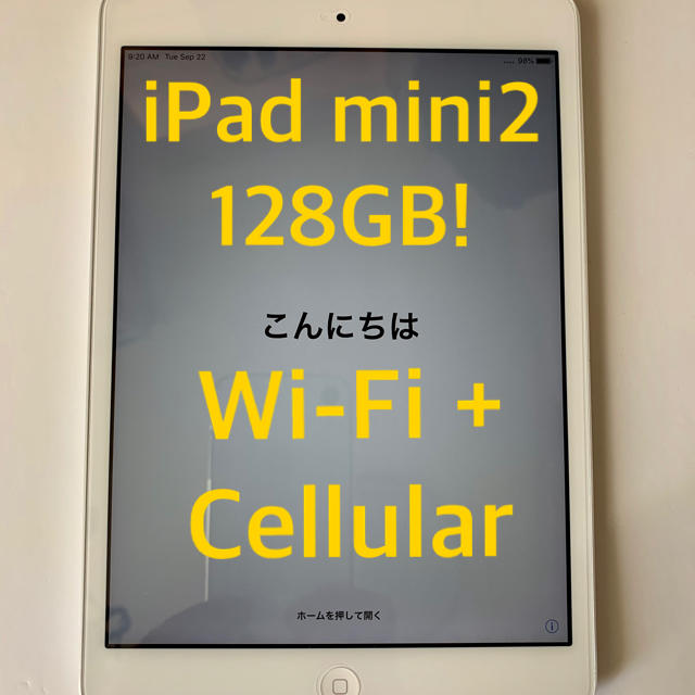 iPad mini2 128GB Wi-Fi + Cellularモデル
