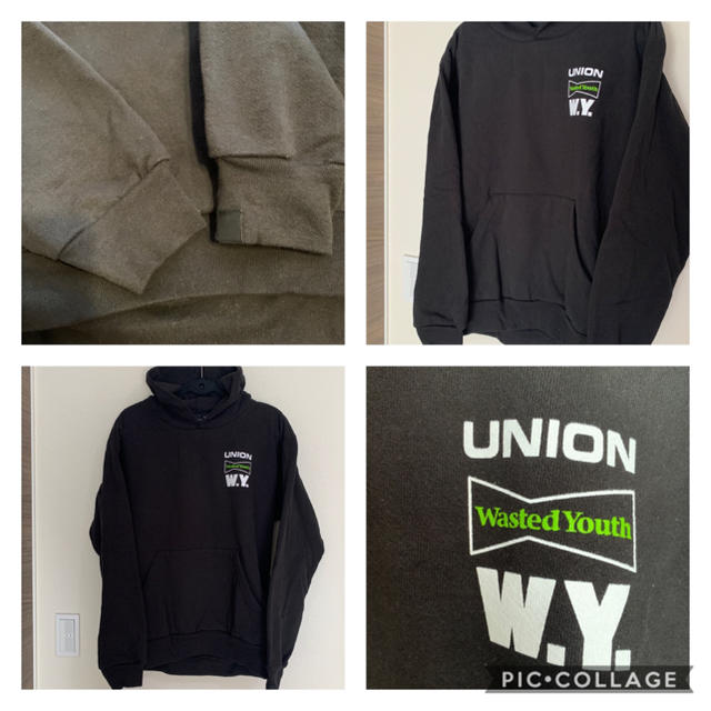 GDC(ジーディーシー)のWasted Youth×UNION TOKYO コラボパーカー 黒 verdy メンズのトップス(パーカー)の商品写真