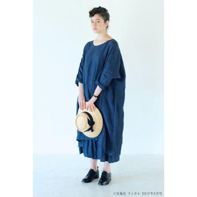 nest Robe(ネストローブ)のネストローブ nest Robe◆リネンルーズドルマンワンピース レディースのワンピース(ロングワンピース/マキシワンピース)の商品写真