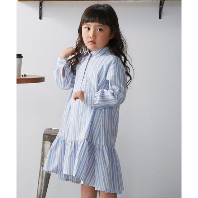 F.O.KIDS(エフオーキッズ)のapres les cours シャツワンピース キッズ/ベビー/マタニティのキッズ服女の子用(90cm~)(ワンピース)の商品写真