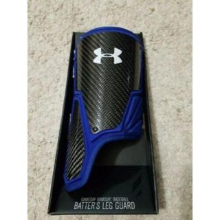 アンダーアーマー(UNDER ARMOUR)の モコ 様専用☆最高級★カーボン☆アンダーアーマー☆バッターレッグガード青(防具)