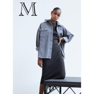 ザラ(ZARA)の新品　ZARA ザラ　コーデュロイジャケット　グレー　M(Gジャン/デニムジャケット)