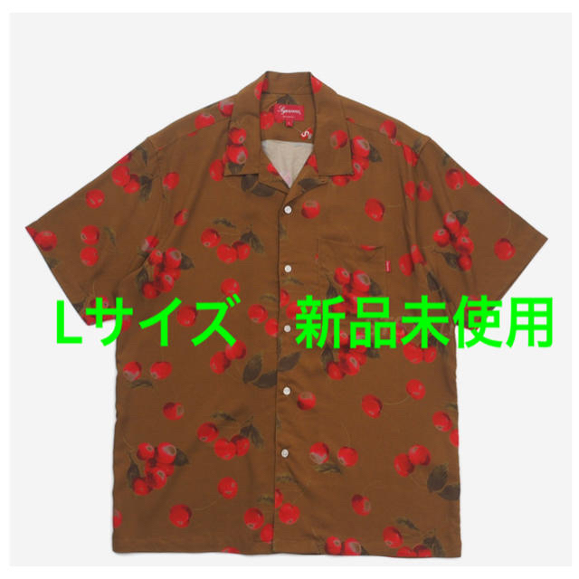 グランドセール - Supreme Supreme Lサイズ ブラウン Shirt S/S Rayon Cherry シャツ