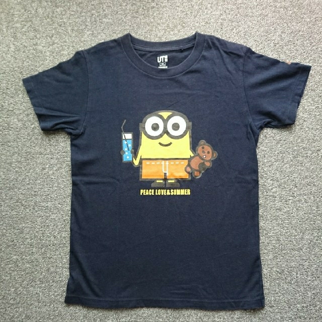 ミニオン(ミニオン)のユニクロ  (ミニオン)  Tシャツ 140 【中古】 美品 キッズ/ベビー/マタニティのキッズ服男の子用(90cm~)(Tシャツ/カットソー)の商品写真