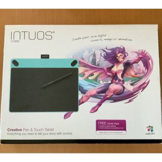 ワコム(Wacom)のワコム Intuos Comic  Mサイズ ミントブルー CTH-690/B1(タブレット)