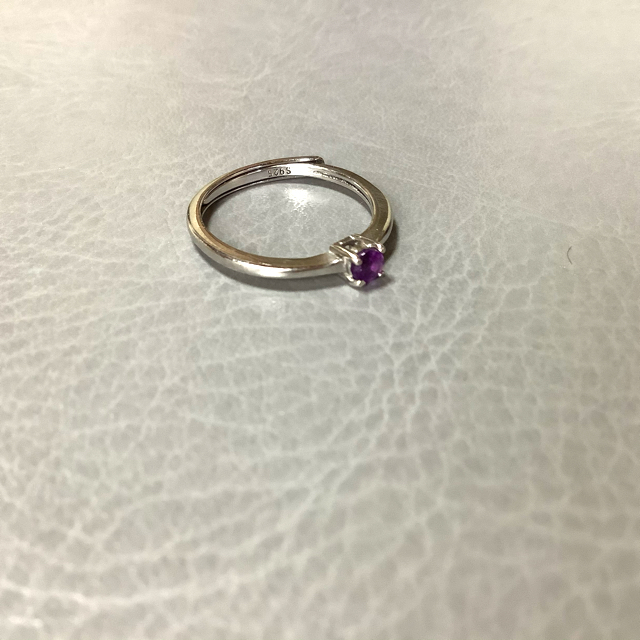 アメジスト　ファセットカット　リング　(SV925) レディースのアクセサリー(リング(指輪))の商品写真