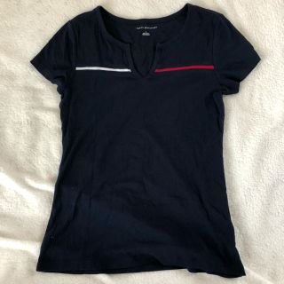 トミーヒルフィガー(TOMMY HILFIGER)のトミーフィルヒガー Tシャツ レディース 半袖 ネイビー(Tシャツ(半袖/袖なし))