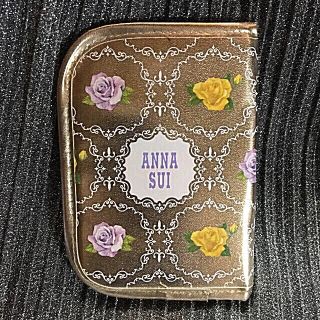 アナスイ(ANNA SUI)のアナスイ  ローズ プリント  ゴールド マルチケース💛(ポーチ)