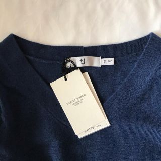 ジルサンダー(Jil Sander)の＋Ｊ　ユニクロ　ジルサンダー コラボ　ニット　ネイビー　Ｓ(ニット/セーター)