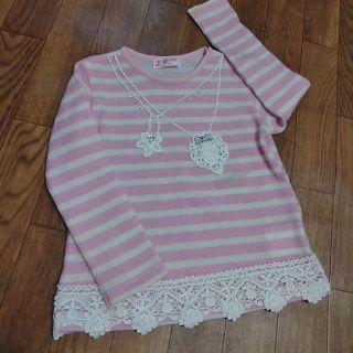 メゾピアノ(mezzo piano)の☆メゾピアノ　女の子カットソー☆ 90～100㎝(Tシャツ/カットソー)