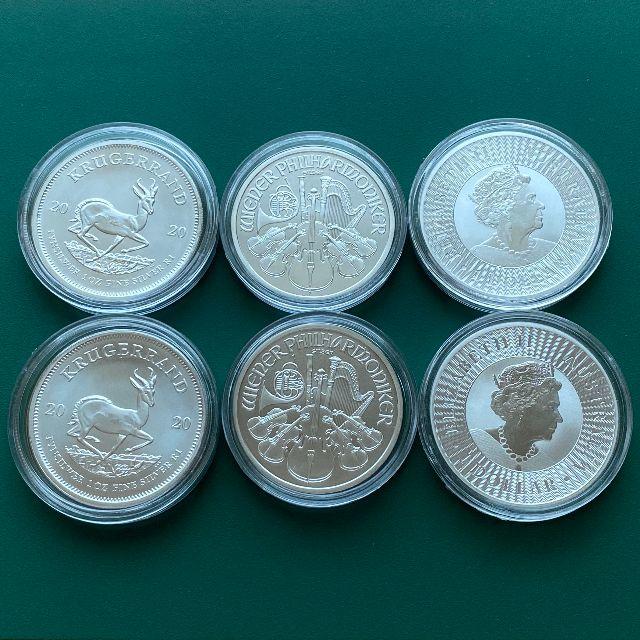 1オンス銀貨3種6枚セット - coastalcareeracademy.com