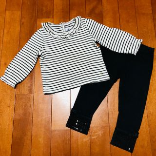 プチバトー(PETIT BATEAU)のプチバトー トップス＆レギンス(シャツ/カットソー)