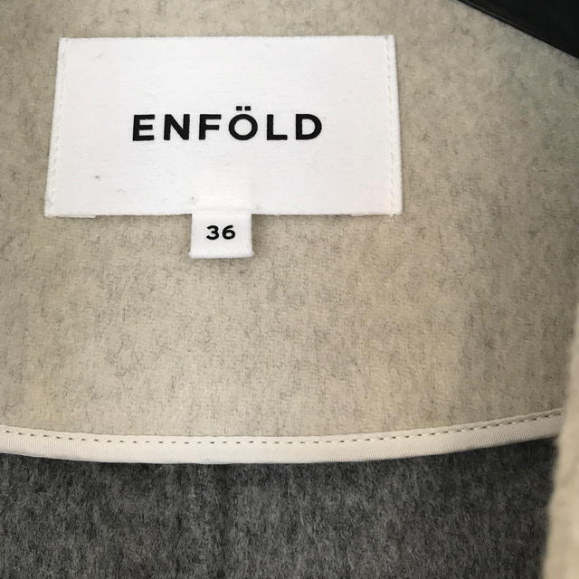 ENFOLD(エンフォルド)のENFOLDエンフォルド　ノーカラーコート レディースのジャケット/アウター(ロングコート)の商品写真