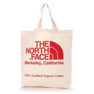 ザノースフェイス(THE NORTH FACE)の【新品】【送料無料】ノースフェイス トートバッグ オーガニックコットン 赤(トートバッグ)