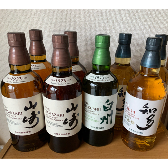 【送料込】サントリー 山崎 、白州、知多、ウイスキー 700ml 8本セットの通販 by gh5298's shop｜ラクマ