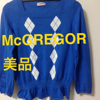 マックレガー(McGREGOR)の[美品]McGREGOR コットン100%ペプラムニット(ニット/セーター)