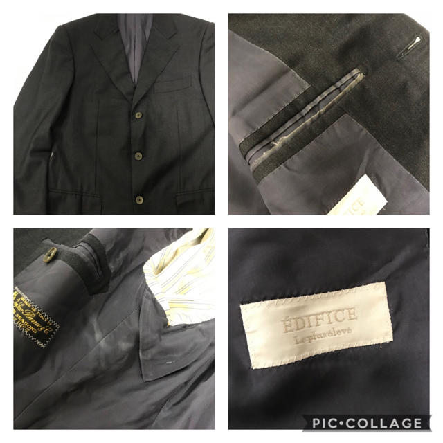 EDIFICE(エディフィス)のメンズ　テーラードジャケット スーツ　エディフィス　ロロピアーナ　EDIFICE メンズのジャケット/アウター(テーラードジャケット)の商品写真