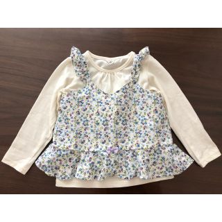 アカチャンホンポ(アカチャンホンポ)の長袖Tシャツ×小花柄キャミ　2枚セット(Tシャツ/カットソー)