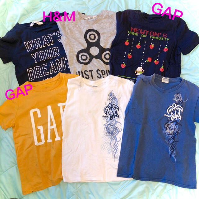 GAP Kids(ギャップキッズ)の【120】10点まとめ売り（Tシャツ・ハーフパンツ） キッズ/ベビー/マタニティのキッズ服男の子用(90cm~)(Tシャツ/カットソー)の商品写真