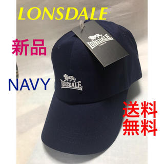 ロンズデール(LONSDALE)の❤️LONSDALEツイルキャップ‼️ロゴ刺繍.NAVY(キャップ)