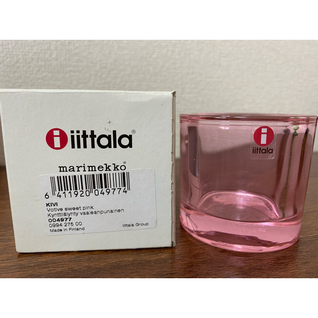 iittala(イッタラ)のkivi Salmon pink Sweet pink インテリア/住まい/日用品のインテリア小物(置物)の商品写真