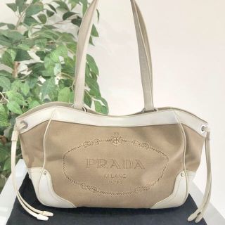 プラダ(PRADA)のプラダ ロゴジャガード ハンドバッグ(ハンドバッグ)