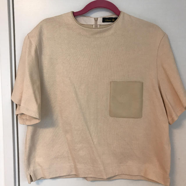 Drawer レザートリミング　Tシャツ