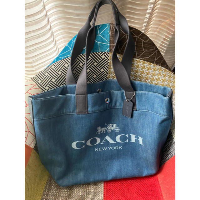 コーチ⭐︎デニムトートバッグ 新品 【タイムセール!】 www.toyotec.com