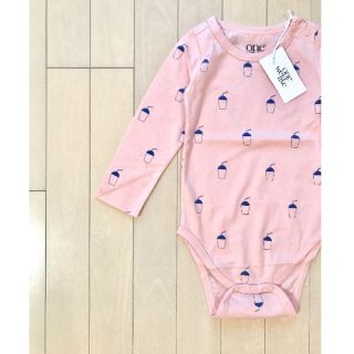 ボボチョース(bobo chose)の新品✦1点のみ one we like シェイク柄 ロンパース(9-12M)(ロンパース)