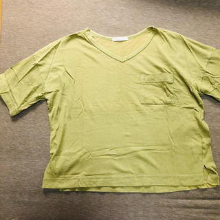 サマンサモスモス(SM2)のエヘカソポ　VネックカーキTシャツ(Tシャツ(半袖/袖なし))