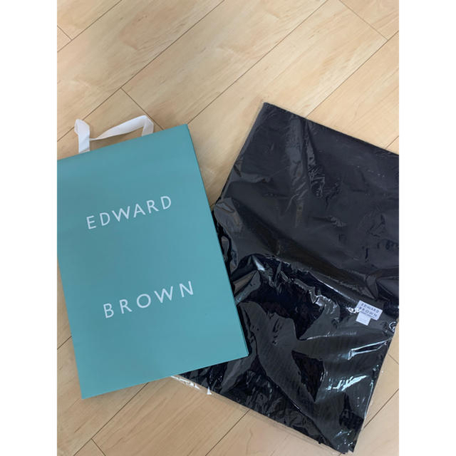 ファッション小物EDWARD BROWN  CASHMERE STOLE NAVY